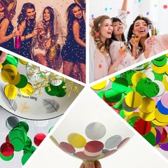 2.83 oz Mixed Round Tissue Paper Confetti Dots for Wedding Birthday Party