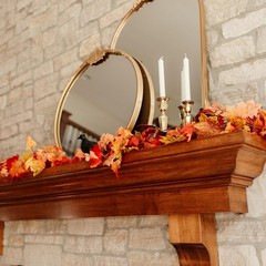 4 Pack Fall Leaf Garland, Total 23.6Ft Artificial Fall Vines Autumn Garland Fall