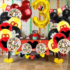 Cartoon 3rd Birthday Party Decorations – 3 Years Old Boy Party Supplies Inclu…