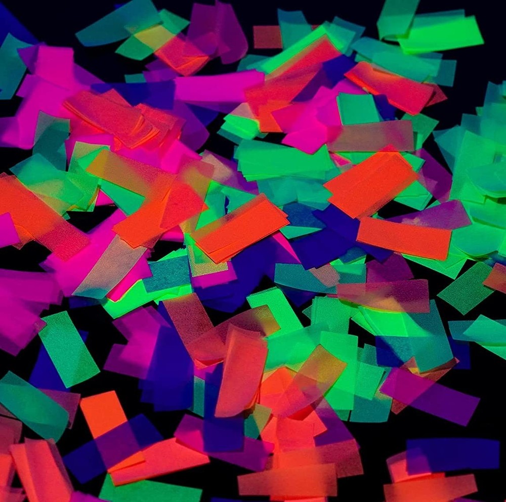 20000 Pieces Reactive Confetti | Premium UV Fluorescent Glow Party Gift for D…
