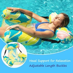 Inflatable Pool Float Chair 2 Pack Pool Floats Adult Heavy Duty, Water Float…