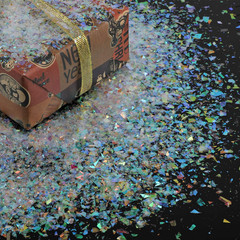 Sparkle Metallic Confetti, Mylar Rainbow Foil Confetti Bag Perfect for New Years