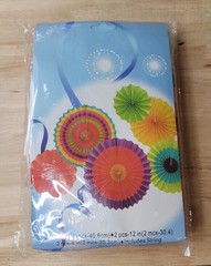 Paper Fan PARTY DECORATIONS Fiesta Themed Rosettes Banner Birthday Wedding Party