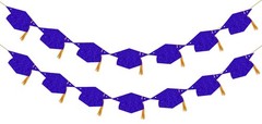 Graduation Decorations Class of 2026 Glitter Pre-Strung 9.84ft, Multi Color