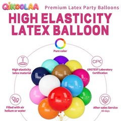 32Pcs Big Balloons 18 Inch Assorted Colors, Round Large Latex Party Balloons