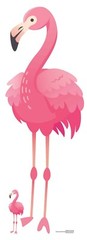 Pink Flamingo Lifesize and Mini Cardboard Cutout / Standee – Wildlife Bird