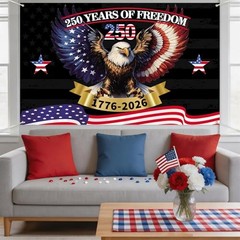 America 250 Years of Freedom Backdrop American 1776-2026 250th Anniversary