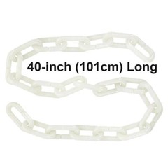 40-in GLOW-in-Dark PLASTIC CHAIN Safety Halloween Haunted House Prop Decorations