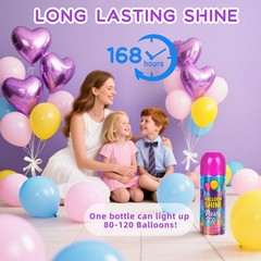 Balloon Shine Spray – 450ml High Shine Balloon Spray, Waterproof, Long-Lastin…