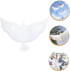 5, Pack White Peace Dove Memorial Or Celebration Balloon