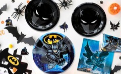 Batman Birthday Party Decorations Tableware Set Dark Knight Masks Plates Balloon