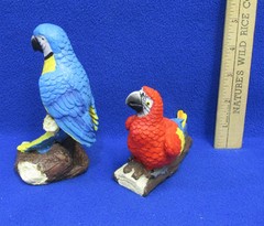 Tiki Bar Tropical Party Decorations Parrots Banner Pennant Blow Up Bird Lot of 5