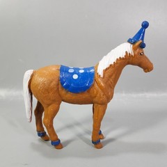 Ankyo Circus Party Animals Cake Toppers Horse Lion Cow Polka Dot 3 Figurine Lot