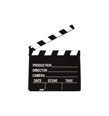 Cardboard People Film Clapper Life Size Cardboard Cutout Standup One Size