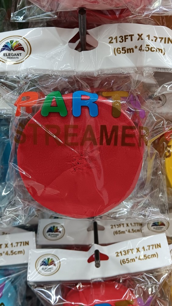 Party Streamers Various Colors | Mix Match | Birthday | 213 FT | Volume Pricing
