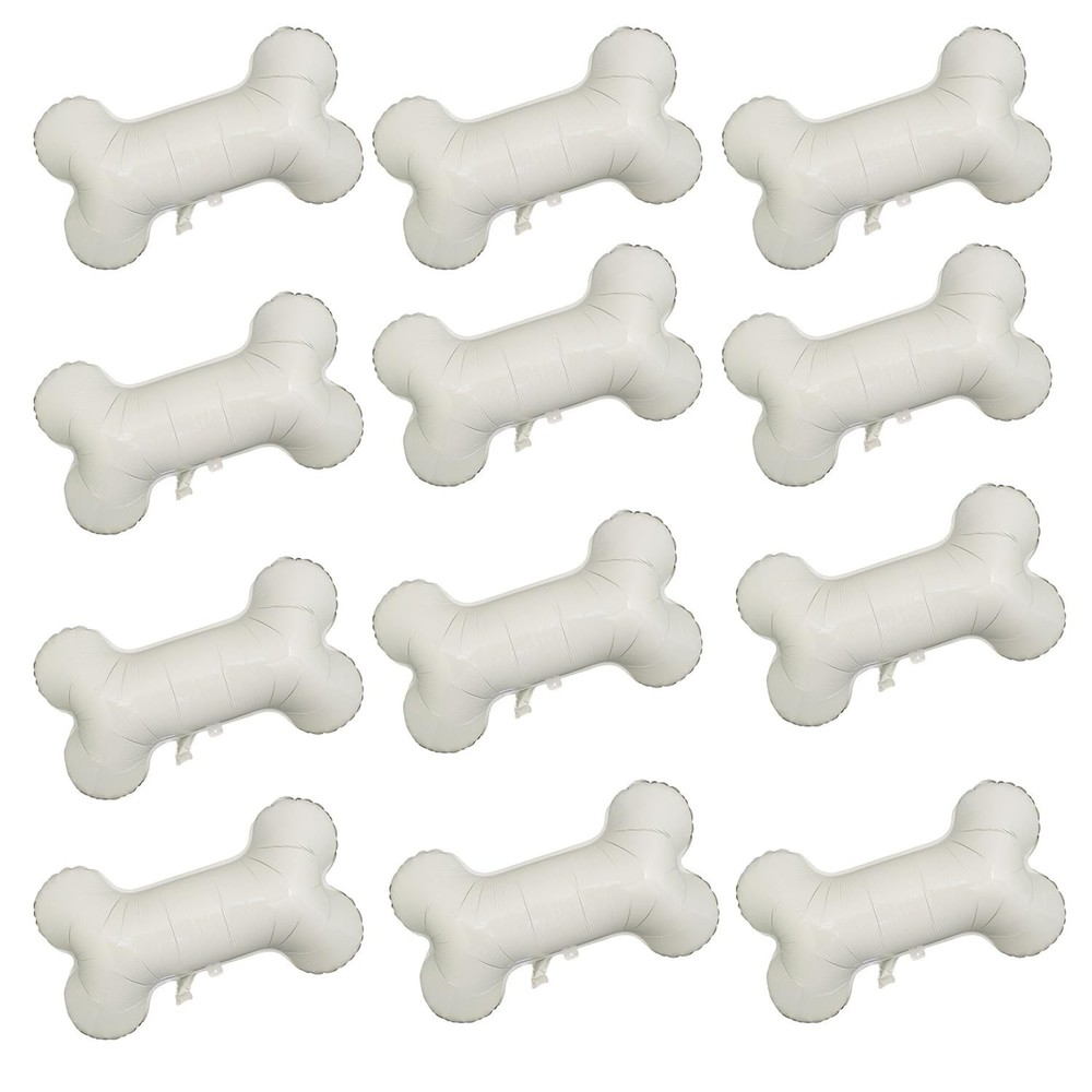 29» Dog Bone Balloon For Animal Pets Puppy Decorations, 12pcs Beige Doggy Bo…