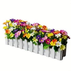 US 4pcs Artificial Daisy Bouquet Flexable Stems Decor Home/Garden/Party/Wedding
