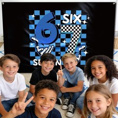 6 7 Birthday Decorations Funny 6 7 Meme Booth Backdrop Six Seven Birthday Par…
