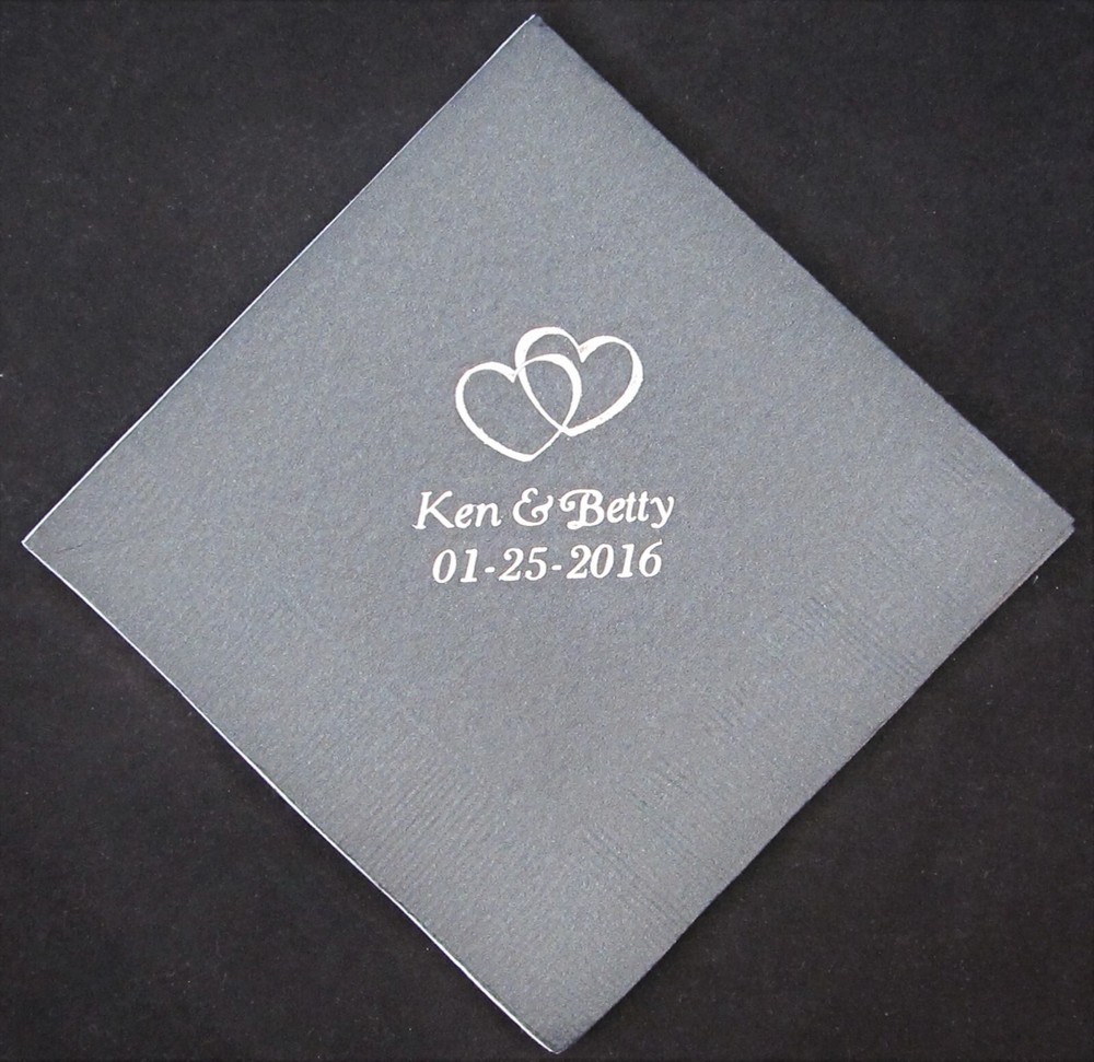 50 personalized cocktail napkins wedding baby shower birthday graduation party