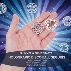 100Pcs Glitter Disco Ball Table Confetti, Mini Disco Ball Confetti for Bachel…