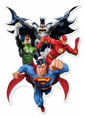Justice League Heroes Official DC Comics Wall Art Cardboard Cutout Decoration