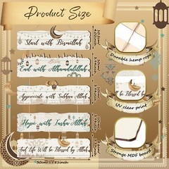 Patelai 5 Pcs Eid Ramadan Mubarak Kareem Decoration for Home Islamic Door Han…