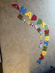 Mario And Luigi Birthday Banner