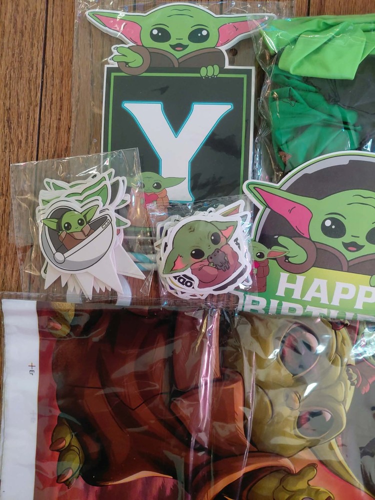 Baby Yoda Birthday Party Supplies Variety Set