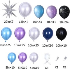 Galaxy Space Balloon Arch Garland Kit for Outer Party Decorations,144Pcs Chro…