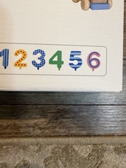 Goki Wooden Birthday Train, Interchangeable Numbers 1-6, Candles Not Included