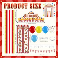 25 Pcs Carnival Party Decorations Tent Decorations Welcome Carnival Circus