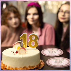 40PCS 18Th Birthday Decorations for Girls Rose Gold Birthday Party Decorations S
