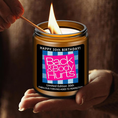 30Th Birthday Decorations Gift for Her Him, Happy 30Th Birthday Candle Gifts for