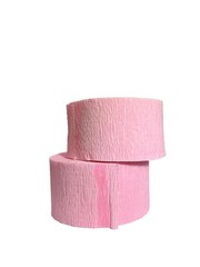 Pink and Black Crepe Paper Streamers (2 Rolls Each Color), 290 FEET Total, Made
