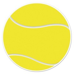 Beistle Tennis Ball Cutout, 10″, Yellow/White