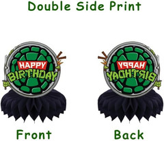 8Pcs for Turtles Honeycomb Table Centerpiece Birthday Party Supplies Table Decor