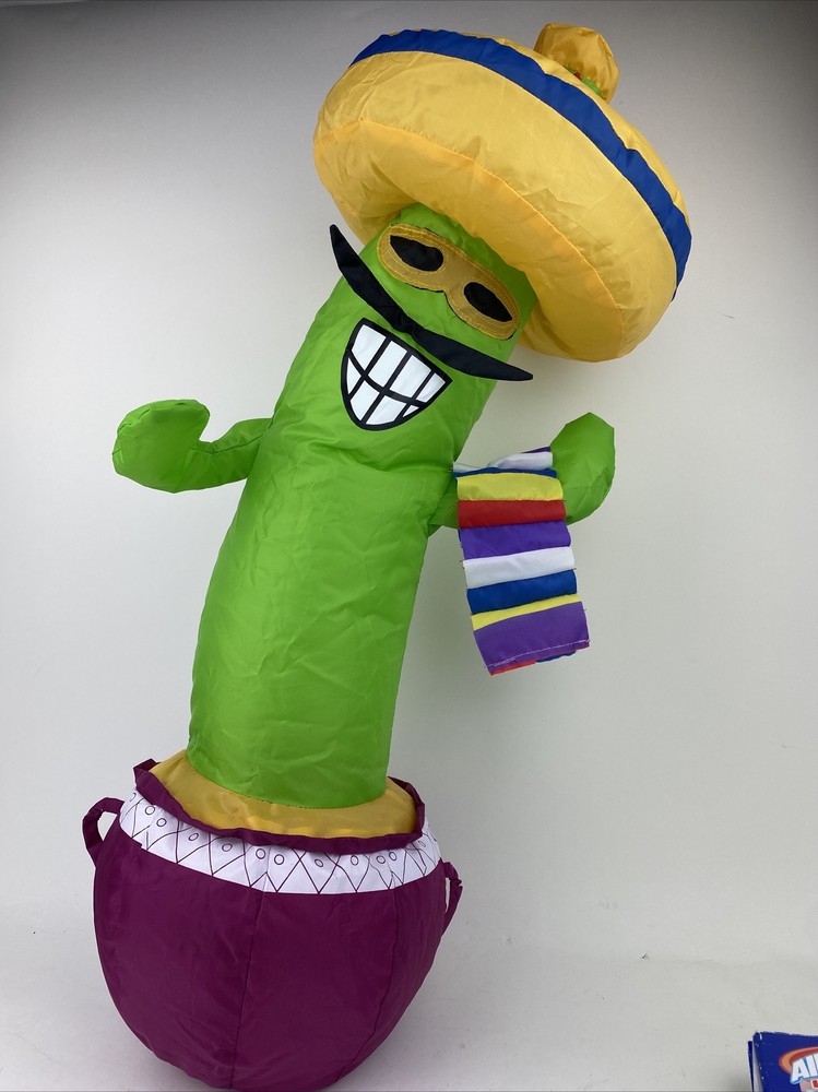 Gemmy Airblown Inflatable Tabletop Centerpiece Cactus RARE 24″ Tall