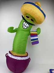 Gemmy Airblown Inflatable Tabletop Centerpiece Cactus RARE 24″ Tall