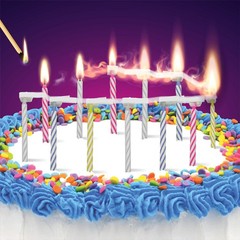 BEST PARTY EVER! Quick Light Birthday Candles – Lighting 2 pack, Multicolor