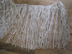 Hawaiian Skirting For Table Front Grass Skirt Natural Raffia 29″ x 9″ Feet