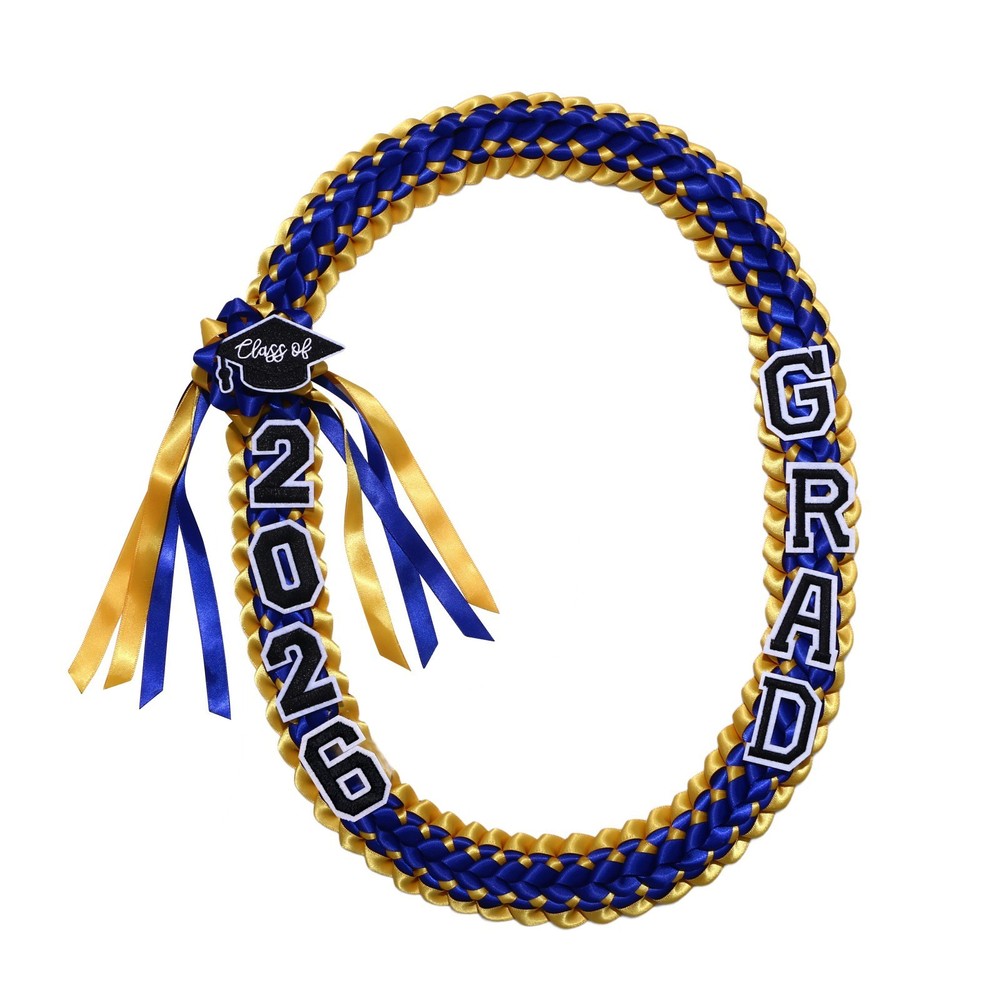 Graduation Leis 2026 Graduation Tassel Honor Cords Ribbon Leis Braided Necklace
