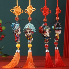Chinese Peking Opera Character Knot Hanging Pendant Gift Specialty Ethnic Crafts