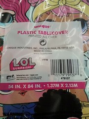 New 10 LOL HAPPY BIRTHDAY SURPRISE DOLL PARTY DECORATIONS TABLECOVERS 54″ X 84″