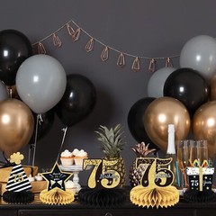 9 Pieces 75th Birthday decorations 75th birthday centerpieces for Tables Deco…