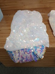 Sequin Pink Metallic Disc Event Backdrop Drapes Curtains – 2 Panels 8FT x 5FT