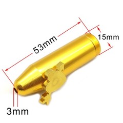 3Pcs Aluminum Dispenser Bullet With Love Button Spice Bottle Party Accessories