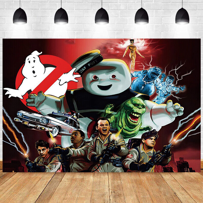 Ghostbusters Backdrop Birthday Party Decoration Ghost Photo Background Banner