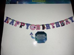 Disneys Zombies 3, Decorative Happy Birthday Party Banner Addison Zed