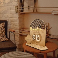 Countdown Calendar Ramadan Decoration Islamic Muslim Festival DIY Ornament JQ
