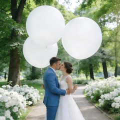 Elegant 6-Pack White Jumbo Balloons – 36 Inch Latex for Stunning Celebrations